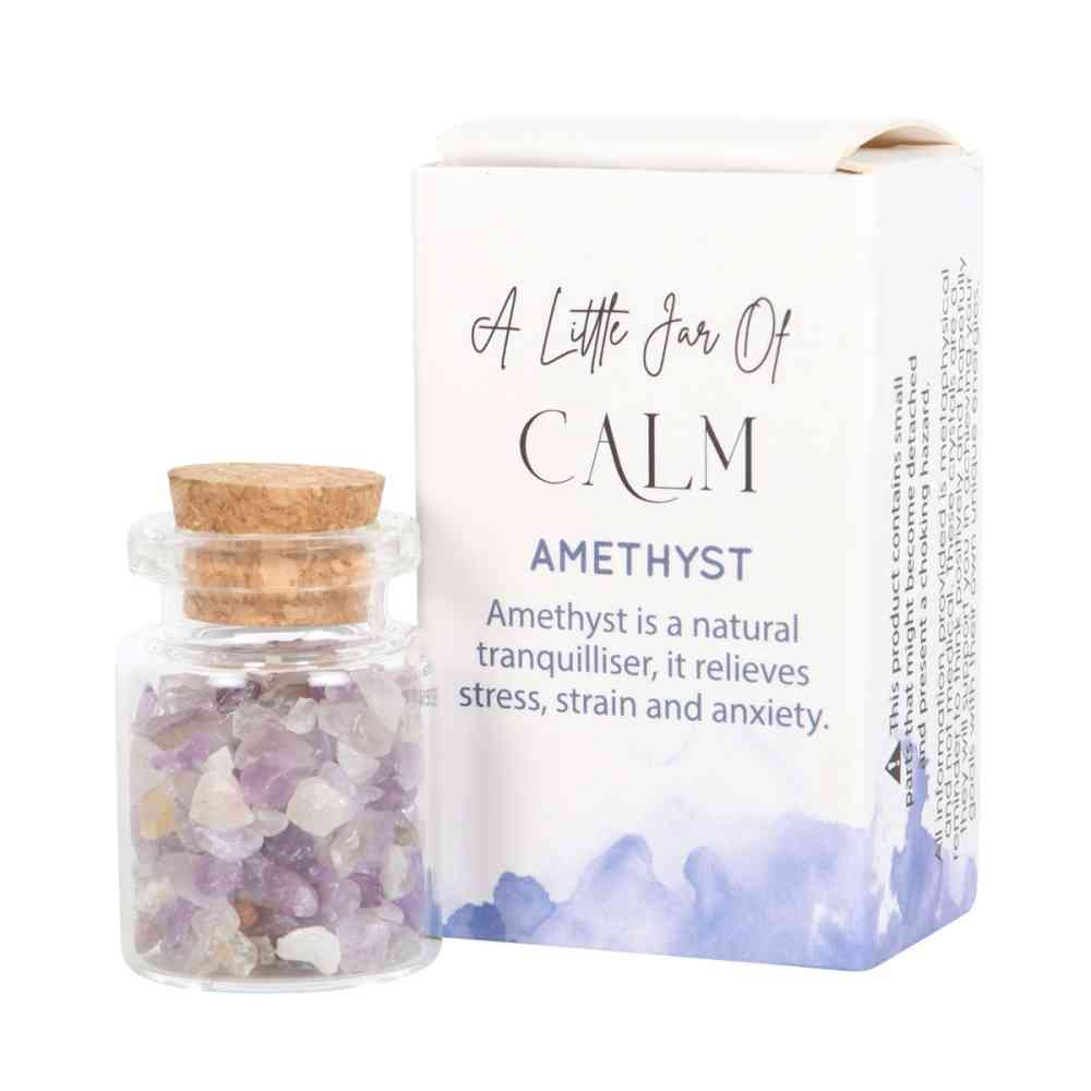 Something Different - Jar of Calm Amethyst in a Matchbox Crystal - Purple